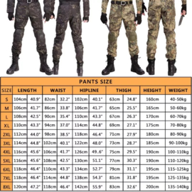 Russische Tactical broek met kniebescherming digital flora - NIEUW in verpakking - maat Small t/m 3XL - nieuw gemaakt