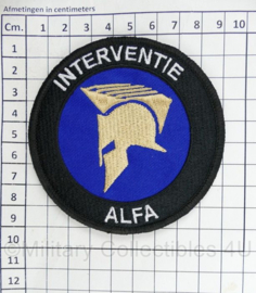 Interventie Alfa embleem Full Colour met klittenband - diameter 9 cm