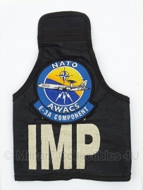 AWACS NATO Air Base E-3A IMP International Military Police armband HUIDIG  model! - origineel