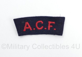 Britse leger ACF Army Cadet Force shoulder title - 6 x 2,5 cm - origineel