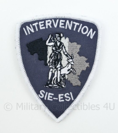 Belgische Politie Intervention SIE ESI Directie van de speciale eenheden embleem - met klittenband - 9 x 7 cm