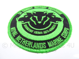 KM Koninklijke Marine, Korps Mariniers embleem, 14 combat support squadron - met klittenband - diameter 9 cm