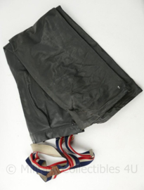 Vintage Brandweer kunstlederen jas met broek en bretels - maat 52 - origineel