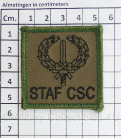Defensie STAF CSC borstembleem - met klittenband - 5 x 5 cm - origineel