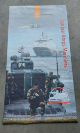 Banner KMARNS Korps Mariniers sinds 1665 - 201 x 100 cm - origineel