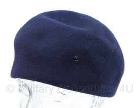 US Army beret woman's wool felt blue - maat 21 1/2 - origineel