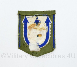 Defensie model  drietand 3e Divisie gevouwen 1951-1959 - 6,5 x 5 cm - origineel