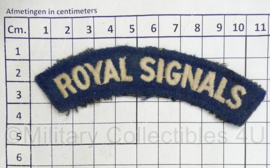 Britse leger Royal Signals shoulder title - 11 x 3 cm - origineel