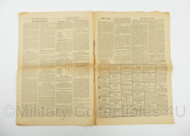 WO2 Duitse krant Frankische Tageszeitung nr. 49 28 februari 1944 - 47 x 32 cm - origineel