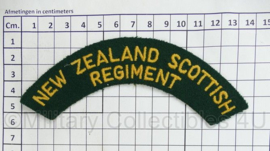 New Zealand Army shoulder title ENKEL New Zealand Scottish Regiment - 14 x 5 cm - origineel