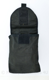 Defensie zwarte MOLLE opbouwtas met klittenband sluiting Utility pouch - 19 x 14,5 x 7,5 cm - origineel