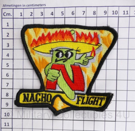USAF US Air Force Nacho Flight patch met klittenband - 9 x 10 cm - origineel