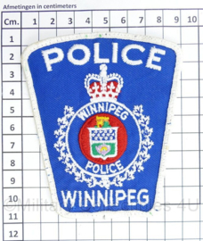 Canadese Police Winnipeg embleem - 10,5 x 9 cm - origineel