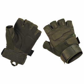 Tactical gloves - zonder vingers - "Protect" GROEN - maat M t/m XXL