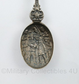 KL Nederlandse leger verzilverde theelepel ISK Infanterie Schietkamp Harskamp - 12 x 2 cm - origineel