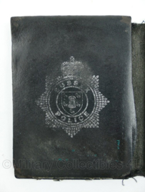 Britse Politie brevet in lederen houder Sussex Police - 11 x 8 cm - origineel