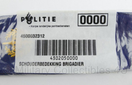 Nederlandse Politie epauletten schouderbedekking Brigadier - huidig model - nieuw in verpakking - 13 x 5 cm - origineel
