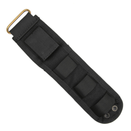 Universal Tactical Knife pouch Meshouder been schede universeel  -  25 X 7 X 1 cm.   - Zwart