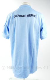 Franse Gendarmerie polo korte mouw lichtblauw - maat 52 tm. 68! - nieuw - origineel