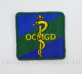Defensie OCMGD Opleidingscentrum Militair Geneeskundige Dienst borstembleem - met klittenband - 5 x 5 cm - origineel