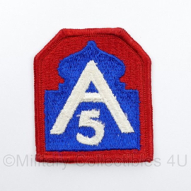 US WO2 5th army patch - 7,5 x 6,5 cm - origineel