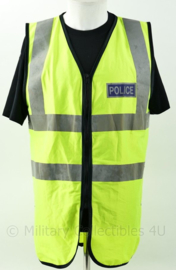 Britse Politie POLICE fluor geel vest - Maat Medium - origineel