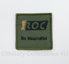 KL Nederlandse leger Defensie ROC De maasvallei borstembleem - met klittenband - 5 x 5 cm - origineel