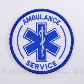 Ambulance Service embleem - met klittenband - diameter 8 cm