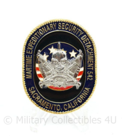 Zeldzame coin US Maritime Expeditionary Security Division 542 Sacramento California - 5 x 4 cm - origineel