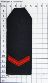 Koninklijke Marine epauletten - rang Matroos der 2e klasse  -  13,5 x 5 cm - origineel