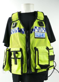 Britse Politie high visibility adjustable Mk III equipment vest met rits - Police CCTV in Use - verstelbare maat - origineel