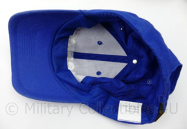 Blauwe Britse Politie cap - maat 57 - gedragen - origineel