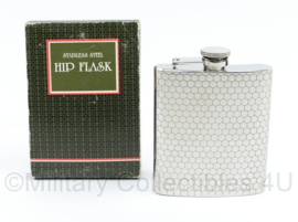 Stainless Steel Hip Flask 8 OZ - 9,5 x 2 x 13 cm - nieuw