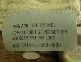 Nederlandse leger multicam UBAC underbody shirt met rits Crey Precision G3 Combat Shirt G3   - nieuwste model - maat Medium Long - nieuw in verpakking - origineel