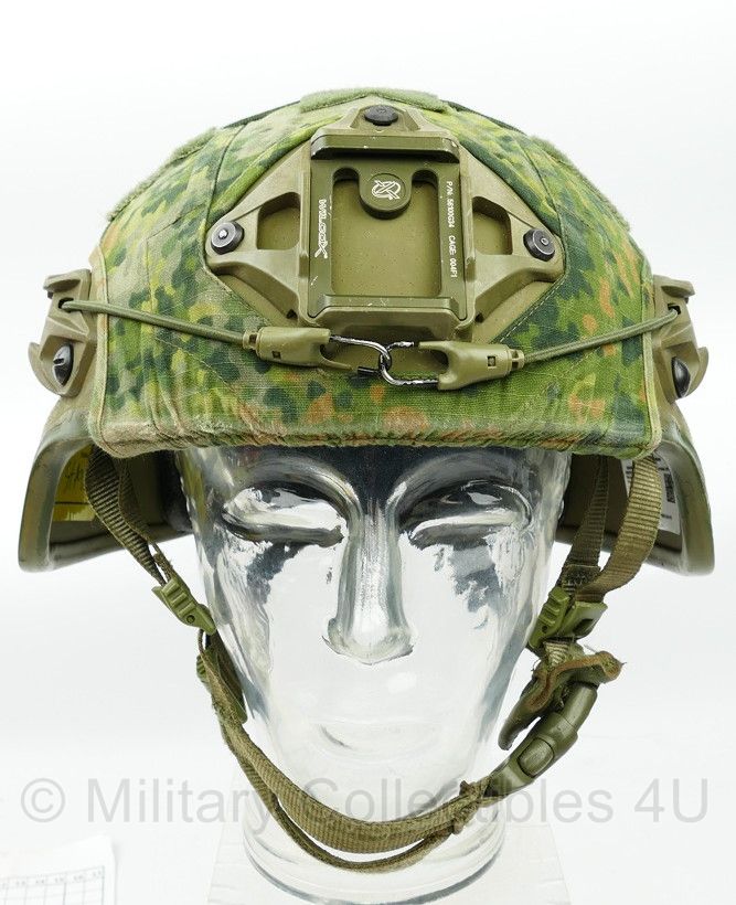 Revision Galvion Doks Helm Baltskin Viper P6N groen met NFP Green cover - maat 4 (56,4 tm. 61 cm.) = Large  - gedragen - origineel