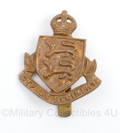 WO2 Britse cap badge Cyprus Regiment - Kings Crown - 4,5 x 3,5 cm -  origineel