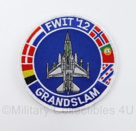 Klu Luchtmacht embleem FWIT Fighter Weapons Instructor Training  13 Grandslam - diameter 10 cm - met klittenband - origineel