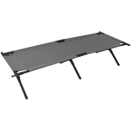 US model veldbed aluminium /staal Tesco - 190 x 75 cm. - Antraciet