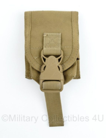 Defensie of US Army Coyote MOLLE handgranaat handgrenade pouch - merk Warrior Assault Systems - 11 x 9,5 x 5 cm - origineel