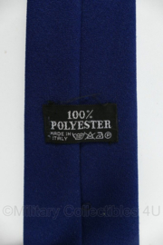 Stropdas nassaublauw Made in Italy - 100% polyester - gebruikt - origineel
