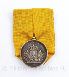 Nederlandse Medaille Voor Trouwe dienst - Zilveren versie met W - huidig model - diameter 2,7 cm - origineel