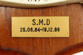 Wandbord Koninklijke Marine SMD Sociaal Medische Dienst - 19 x 5 x 27 cm - origineel