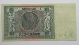 WO2 Duits 1937 Rentenbankschein - 10 Rentemark - origineel