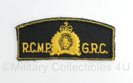 Canadese RCMP GRC Royal Canadian Mounted Police patch - 8 x 3,5 cm - origineel