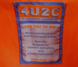 Nieuwe blauw/oranje werk overall  - merk  4u2C - maat 52 - nieuw met kaartje eraan! - origineel
