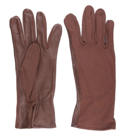 BW Bundeswehr Airmen's Gloves Raber Gloves Aramide/Leer vliegerhandschoenen - bruin - zeer goede staat - maat XS  - origineel