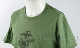 USMC US Marines shirt groen - maat Extra Large - gedragen - origineel