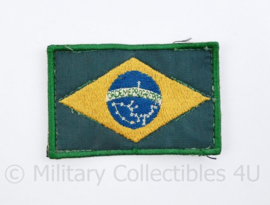 Braziliaanse leger vlag embleem met klittenband - 8 x 5 cm  - origineel