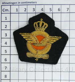 klu luchtmacht GLT gala tenue pet insigne metaaldraad - 6,5 x 6  cm - origineel