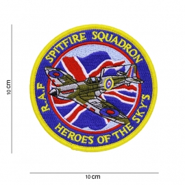 RAF Royal Air Force Spitfire Squadron - Heroes of the Sky's - 10 cm. diameter